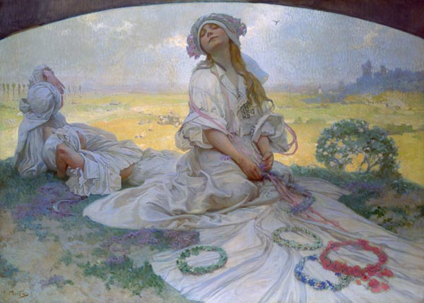 600x429 Song Of Bohemia - Mucha Watercolor