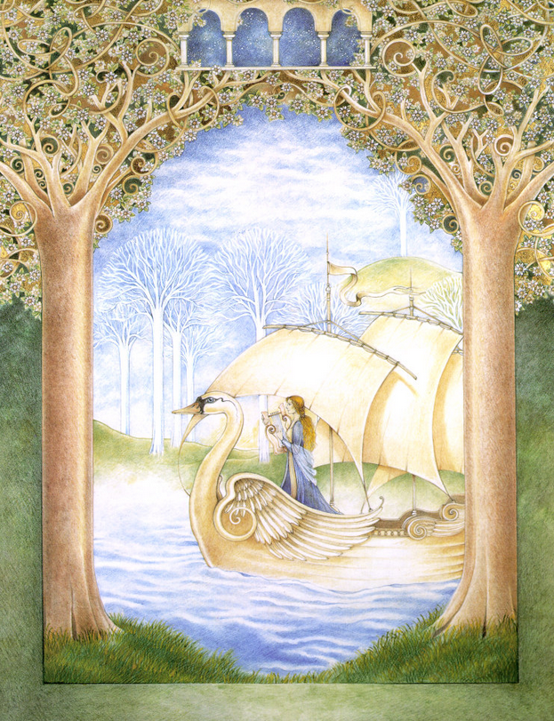 623x811 If Alphonse Mucha Did A Watercolor Of Galadriel - Mucha Watercolor