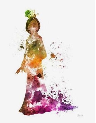 325x414 Mulan Watercolor Watercolor Paintings Watercolor - Mulan Watercolor