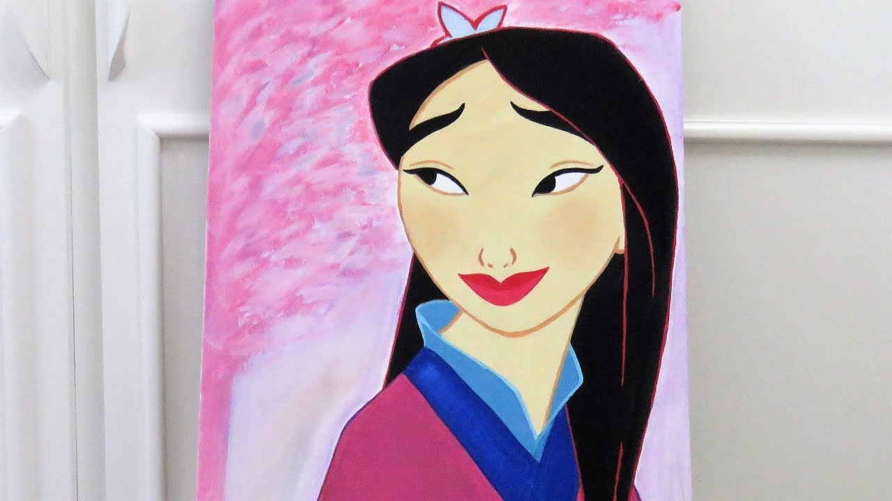 1280x720 Painting Disney Princess Fa Mulan - Mulan Watercolor