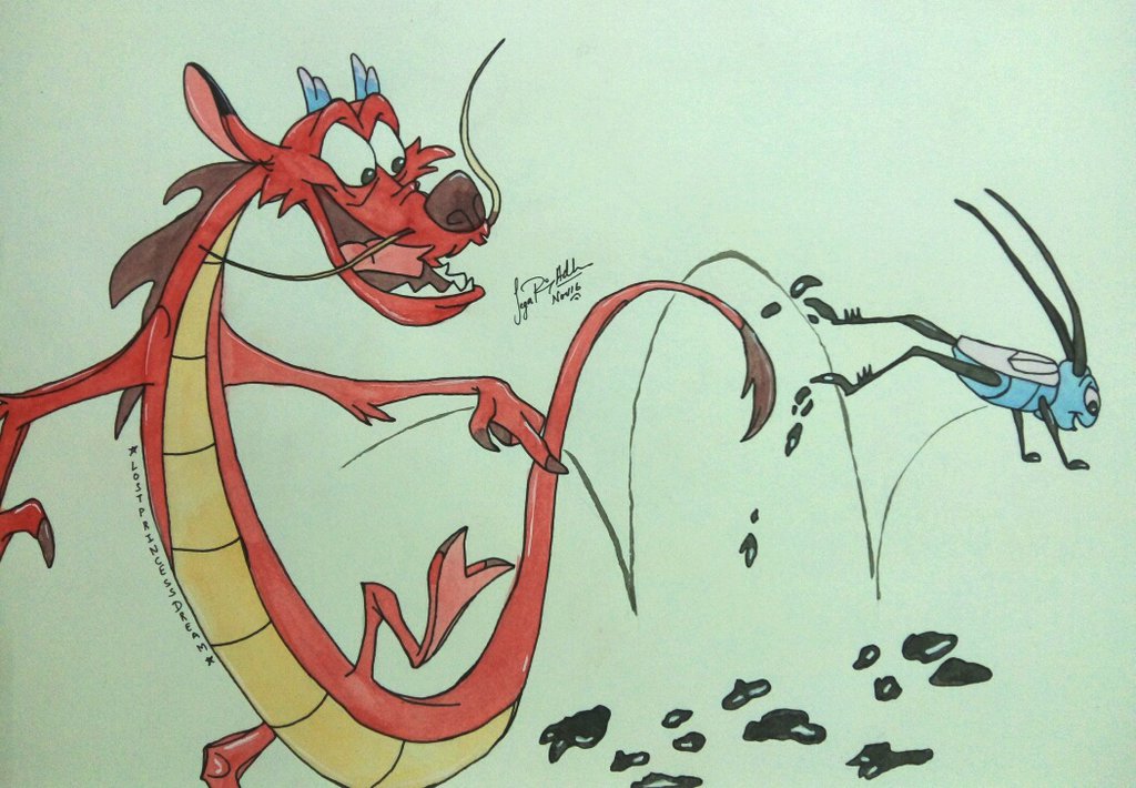 1024x710 Disney Mulan Fan Art Watercolor - Mulan Watercolor