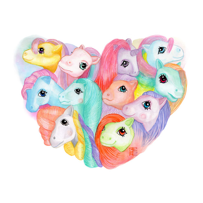 670x670 My Little Pony Heart - My Little Pony Watercolor