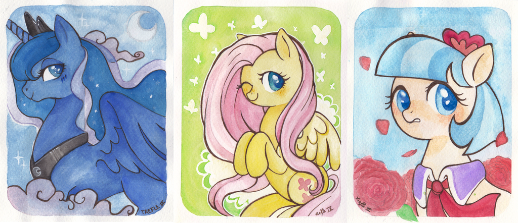 1024x442 My Little Pony Watercolour By Trefleix - My Little Pony Watercolor