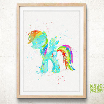 354x354 Pony Rainbow Dash - My Little Pony Watercolor