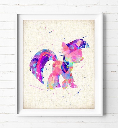 400x435 Qoo10 - My Little Pony Watercolor