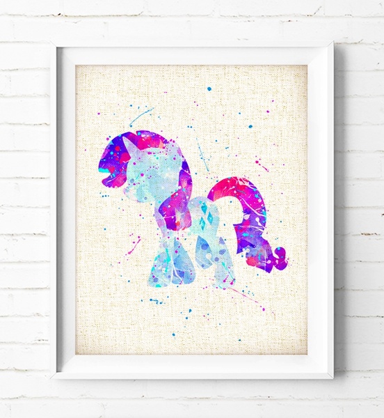 552x600 Wish Rarity - My Little Pony Watercolor