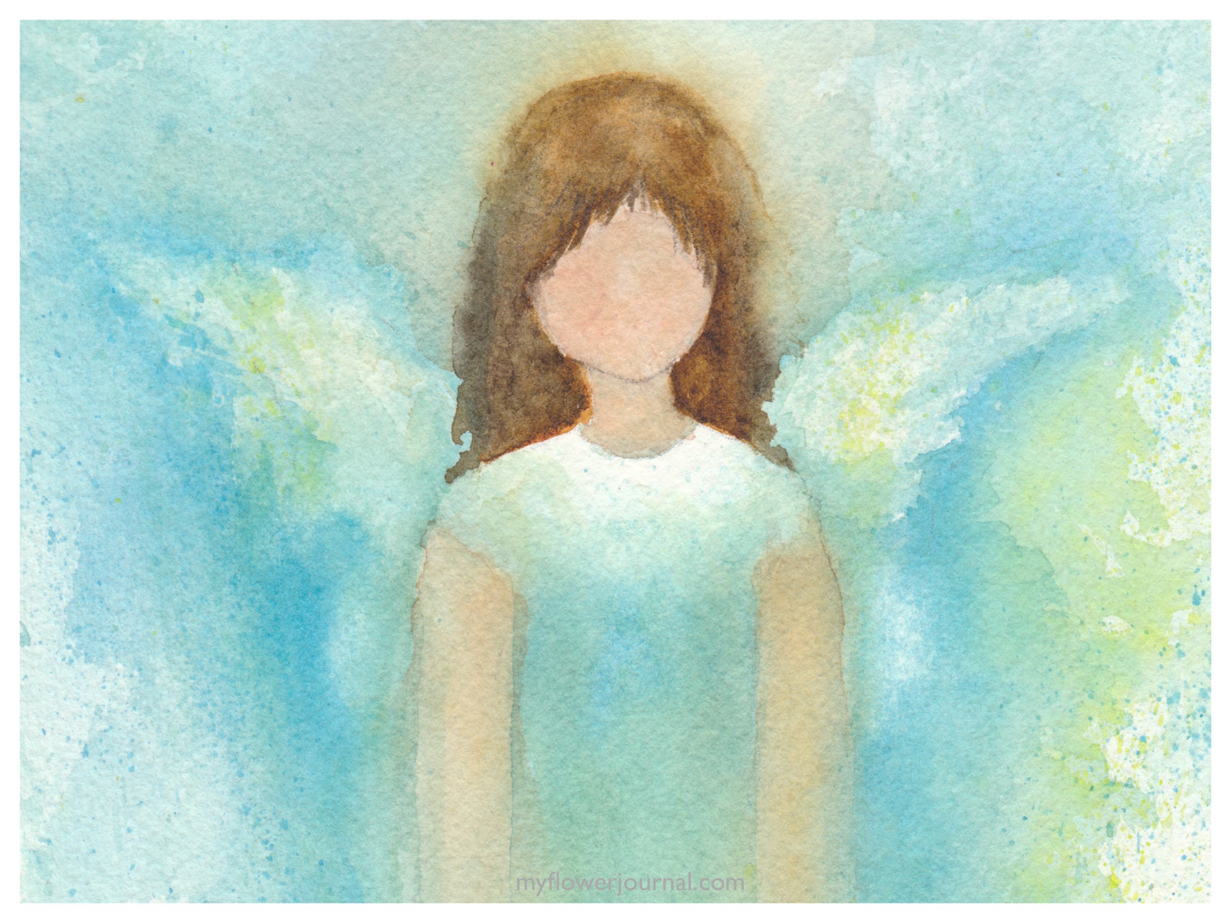 2400x1800 Angel In Watercolor - My Watercolor