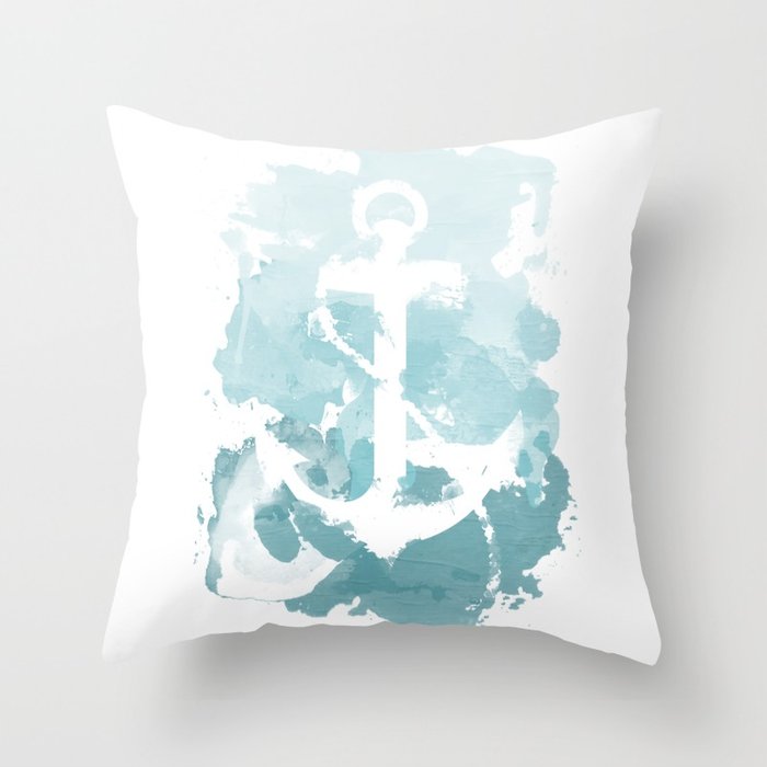 700x700 Nautical Watercolor Throw Pillow By Joeyj Society6 - Nautical Watercolor