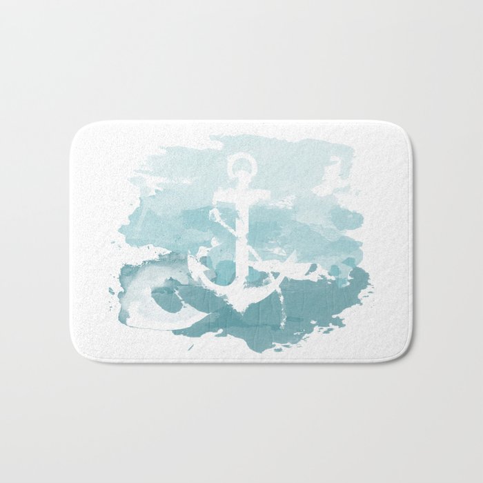 700x700 Nautical Watercolor Bath Mat By Joeyj Society6 - Nautical Watercolor