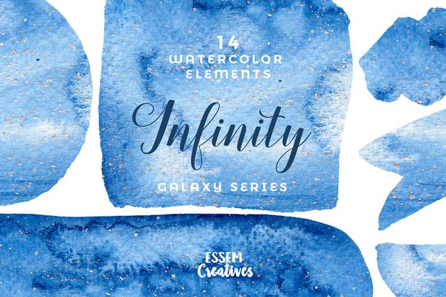 642x428 Navy Blue Watercolor Branding Kit Watercolor Brush Strokes Etsy - Navy Blue Watercolor