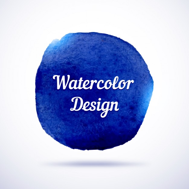 626x626 Navy Blue Watercolor Design Vector Free Download - Navy Blue Watercolor