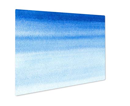 425x346 Ashley Giclee Metal Panel Print, Marine Or Navy Blue - Navy Blue Watercolor