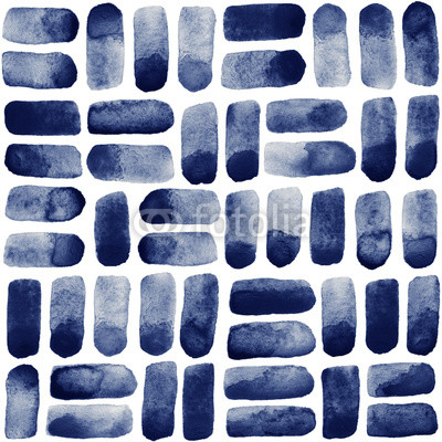 400x400 Navy Blue Watercolor Rounded Brush Strokes, Spots Background. Can - Navy Blue Watercolor Background