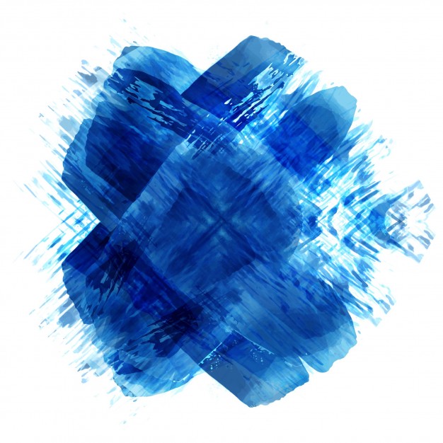 626x626 Blue Watercolor Brush Background Vector Free Download - Navy Blue Watercolor Background