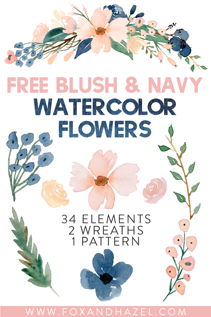 710x1065 Free Navy And Pink Watercolor - Navy Watercolor
