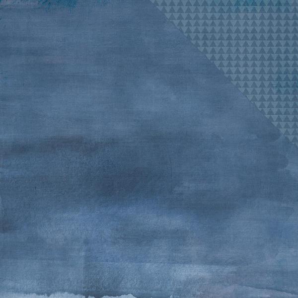 600x600 Simple Stories So Fancy Navy Watercolor Paper - Navy Watercolor