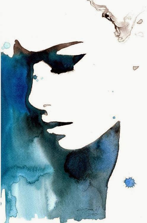 496x750 I Love The Use Of Negative Space In This Watercolur Artist - Negative Space Watercolor