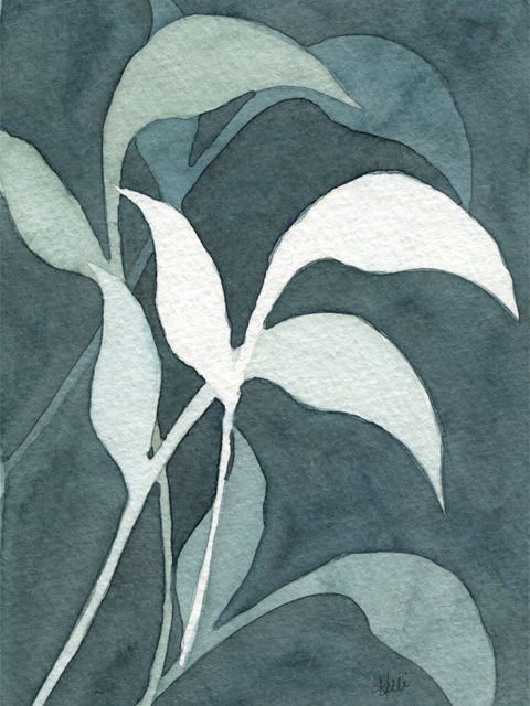 480x640 Painting In The Negative Space - Negative Space Watercolor