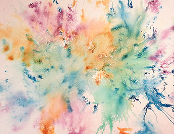 350x269 Watercolor Demonstration Of Negative Painting Of Fish By Lisa Hill - Negative Watercolor