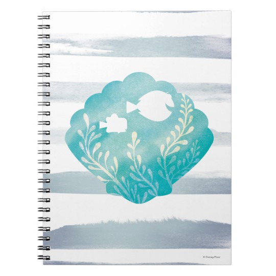 540x540 Dory Amp Nemo Watercolor Shell Graphic Notebook - Nemo Watercolor
