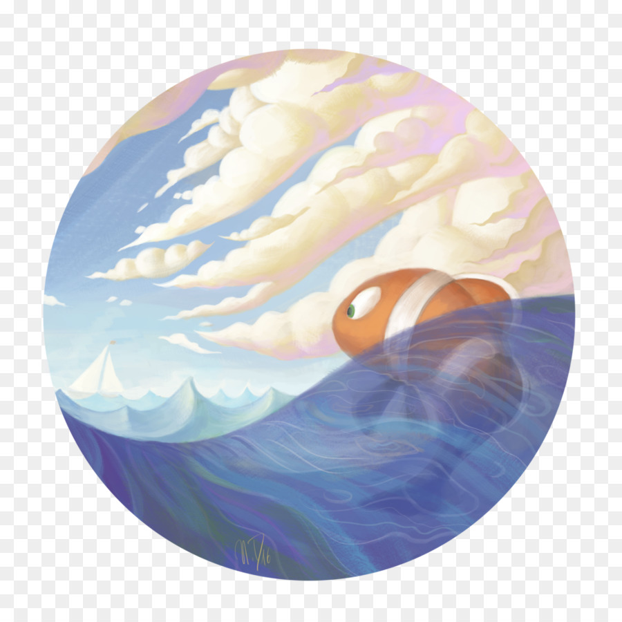 900x900 Marlin Fan Art Drawing Pixar - Nemo Watercolor