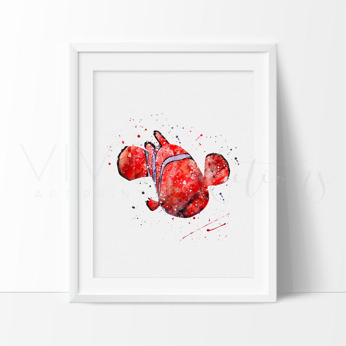 1200x1200 Nemo Watercolor Nursery Art Print Wall Decor - Nemo Watercolor