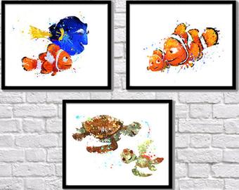 340x270 Nemo Watercolor Etsy - Nemo Watercolor