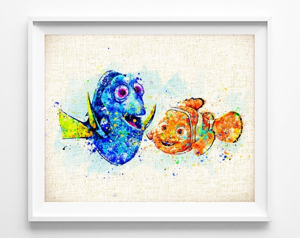 Nemo Watercolor at PaintingValley.com | Explore collection of Nemo ...