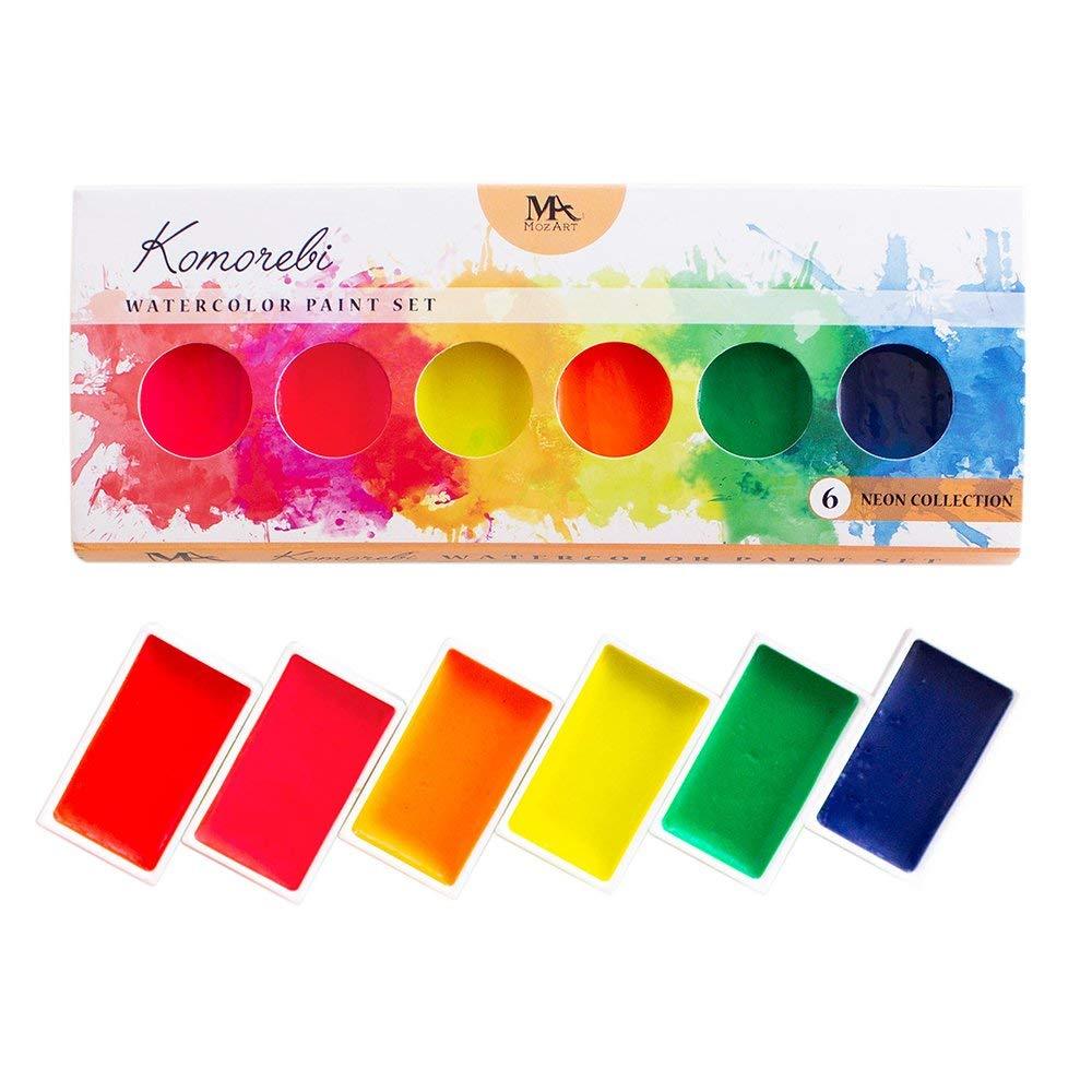 1000x1000 Neon Komorebi Watercolor Paint Set - Neon Watercolor