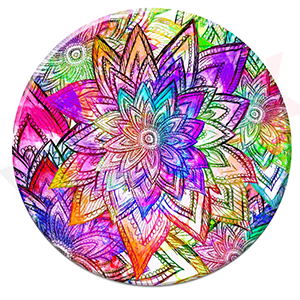 300x300 Neon Watercolor Pop Socket - Neon Watercolor