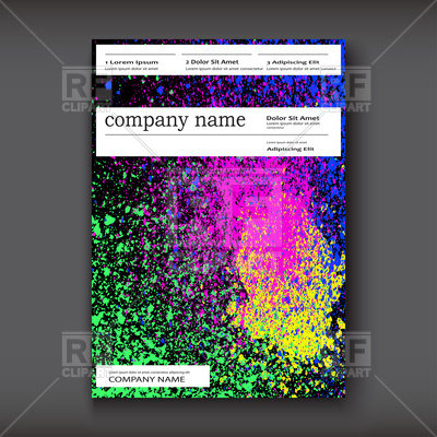 400x400 Neon Watercolor Explosion Shape Artistic Covers Design Vector - Neon Watercolor