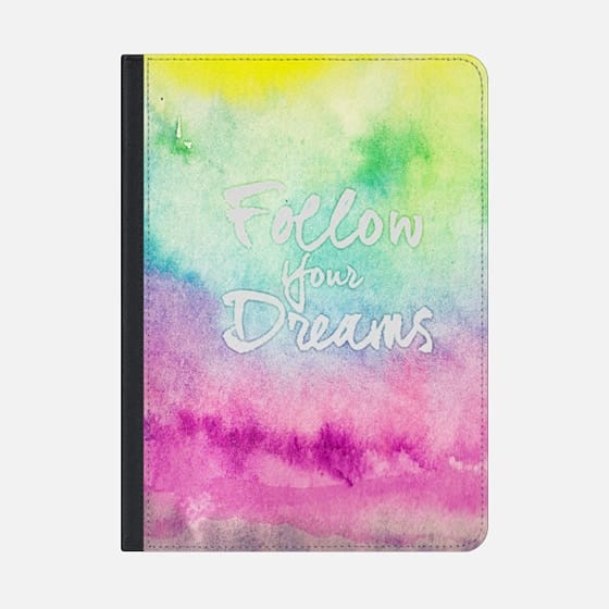 560x560 Neon Watercolor Follow Your Dreams Typography - Neon Watercolor