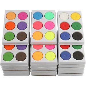 300x300 Watercolour Paint Block In Palette - Neon Watercolor Paint