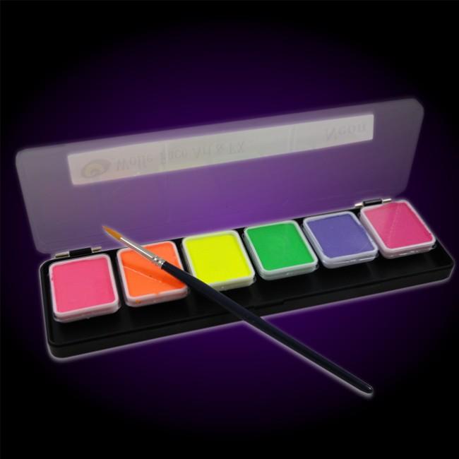 650x650 Global Colours Neon Fx Pro Black Light Reactive Face Amp Body Paint - Neon Watercolor Paint