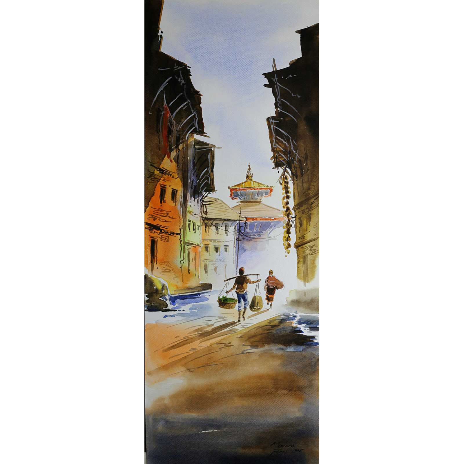1600x1600 Watercolor Art Gallery - Nepal Watercolor