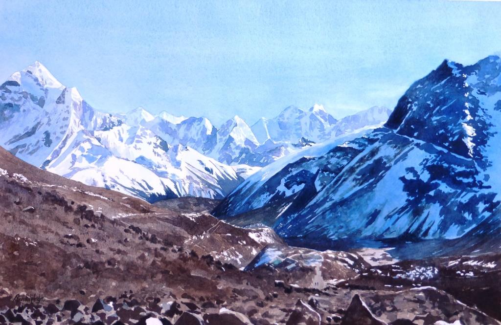 1024x665 Commissioned - Nepal Watercolor
