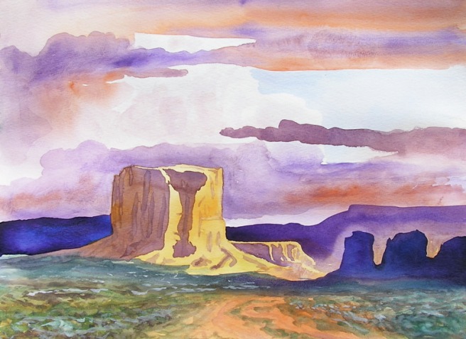 656x478 New Mexico Landscapes In Watercolor . . . - New Mexico Watercolor