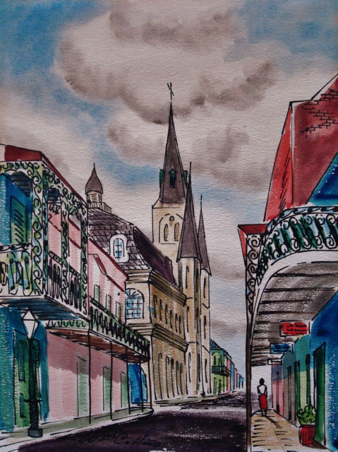 479x640 New Orleans Collection On Ebay! - New Orleans Watercolor