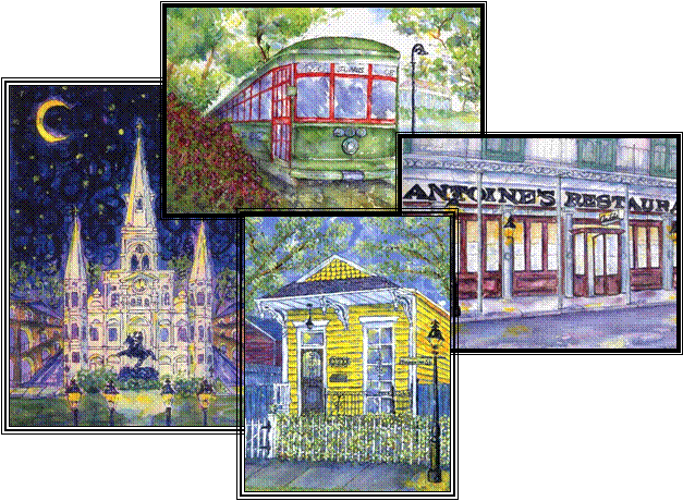 627x460 Welcome To New Orleans Art By Cath! - New Orleans Watercolor