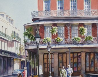 340x270 French Quarter New Orleans Historic Architecture Creole - New Orleans Watercolor