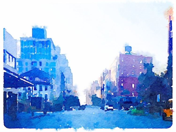 750x563 New York City In Watercolor - New Watercolor