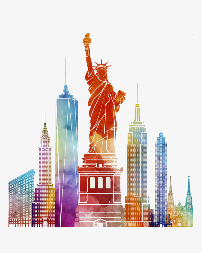 650x814 Watercolor New York Comics, Watercolor Clipart, New Clipart - New Watercolor