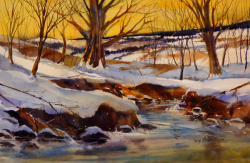 500x326 Working Process Vermont Watercolor Artist Tony Conner - New Watercolor