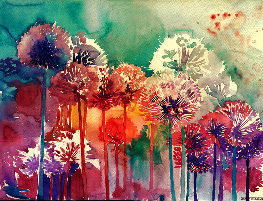 1000x765 Colorful New Architectural Watercolors By Maja Wronska Colossal - New Watercolor