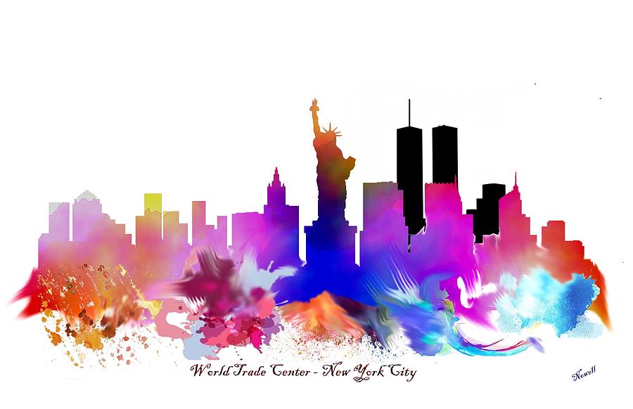 900x582 New York City Watercolor Art Painting By Peter Nowell - New York Watercolor
