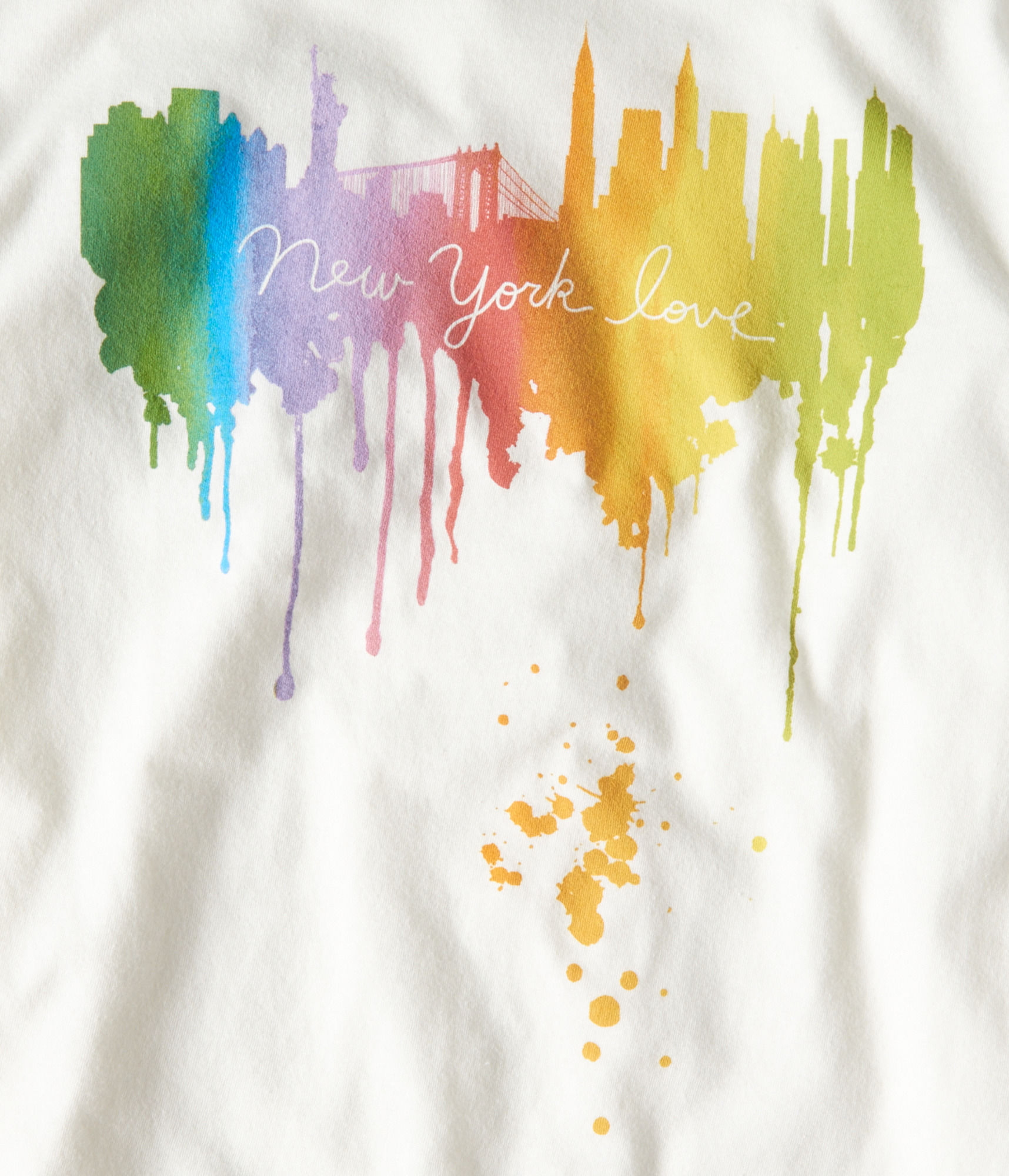 1716x2000 New York Love Watercolor Graphic Tee - New York Watercolor