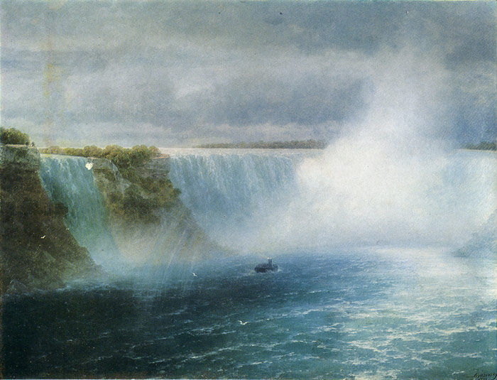 700x535 Niagara Falls, 1893 - Niagara Falls Watercolor
