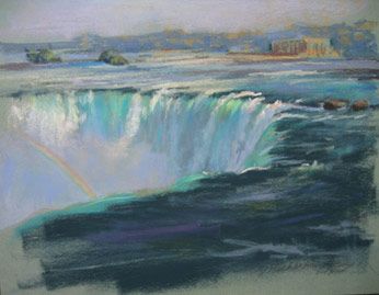 346x269 Amazing Painting Of Niagara Falls Art In 2018 - Niagara Falls Watercolor