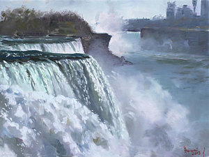 300x225 Niagara Falls Paintings Fine Art America - Niagara Falls Watercolor