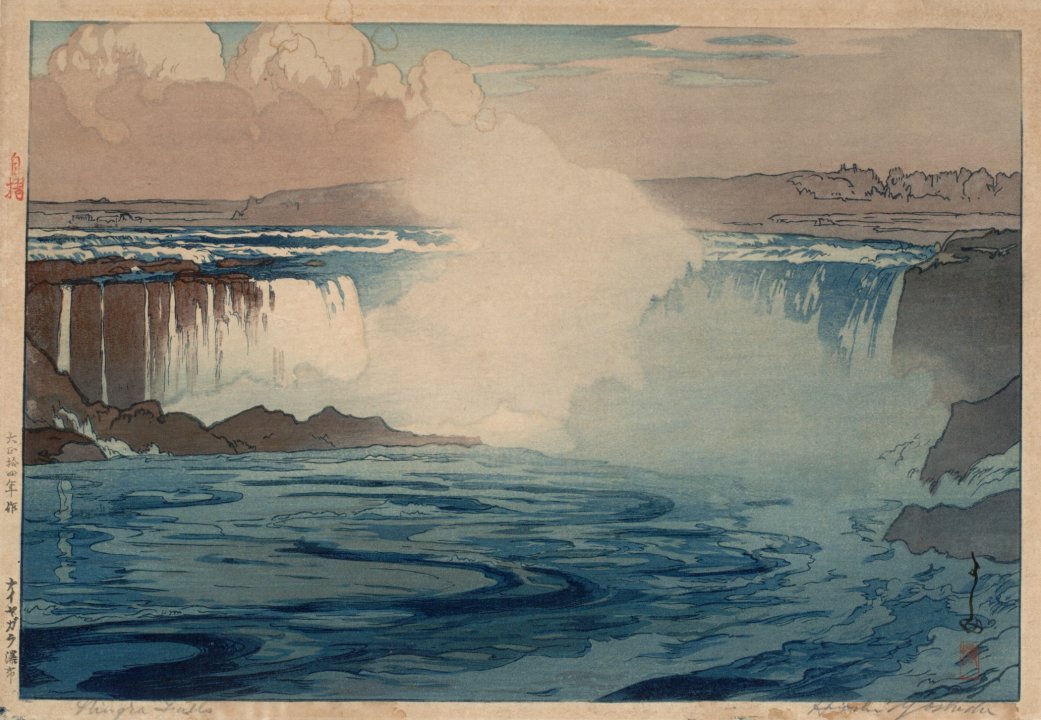 1041x720 Views From Niagara The Hekimian Bequest Albright Knox - Niagara Falls Watercolor
